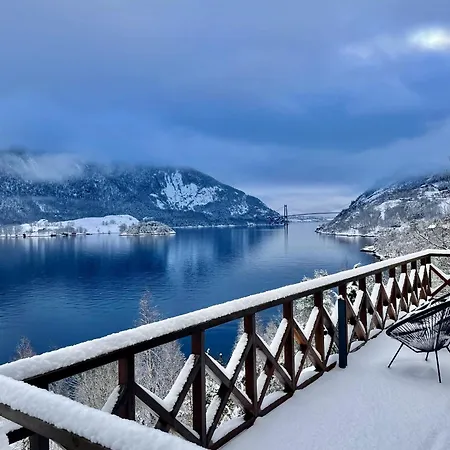 아파트 Fjordcabin Preikestolen 요플란드